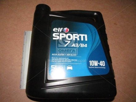 Олива моторн. SPORTI 7 A3 / B4 10W-40 (Каністра 5л) ELF 214254