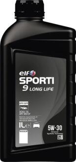 Олива моторна SPORTI 9 LONG LIFE 5W-30 (Каністра 1л) ELF 214257