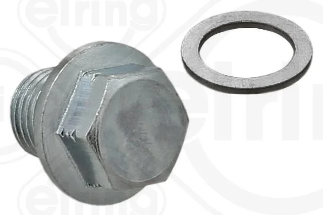 Різьбова пробка, масляний піддон з шайбою ущільнювача M14x1,5x15 (вир-во Elring) ELRING 105.630 (фото 1)
