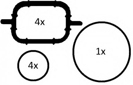 Комплект прокладок колектора впускного ELRING 228.680