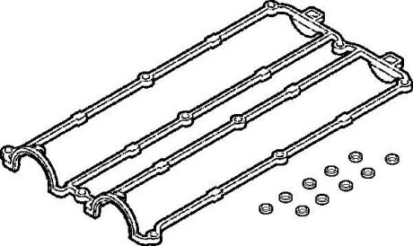 Комплект прокладок, кришка головки циліндрів FORD 1,6/1,5/2,0 16V -05.1998 ELRING 389.070