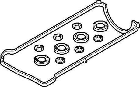 Прокладка кришки клапанів (комплект) ELRING 458.310