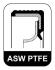 Сальник колінчастого вала 19x38,5x8 ASW RD PTFE/ACM ELRING 875480 (фото 1)