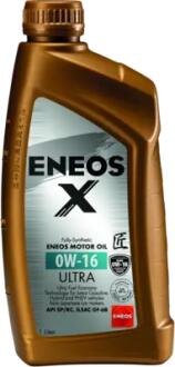 Олива моторна 0W-16 X ULTRA API SN/SN Plus, ILSAC GF-6B, 1л, синт. Eneos EU0020401N