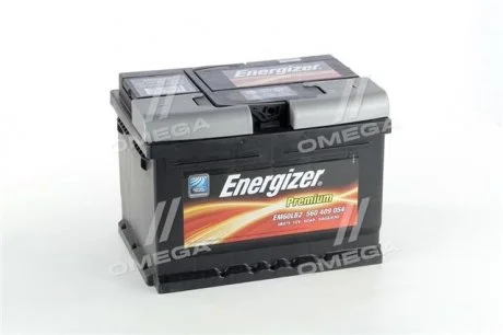 Акумулятор 60Ah-12v Prem.(242х175х175), R,EN540 Energizer 560 409 054