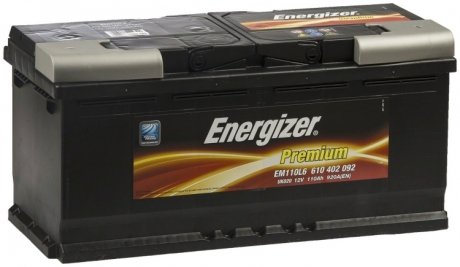 Акумулятор 110Ah-12v Prem.(393х175х190), R,EN920 Energizer 610 402 092