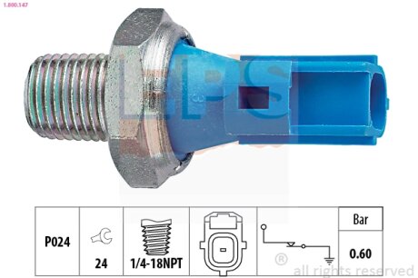 Датчик тиску оливи EPS 1.800.147