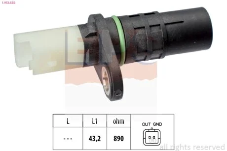 Датчик швидкості обертання вала EPS 1.953.555