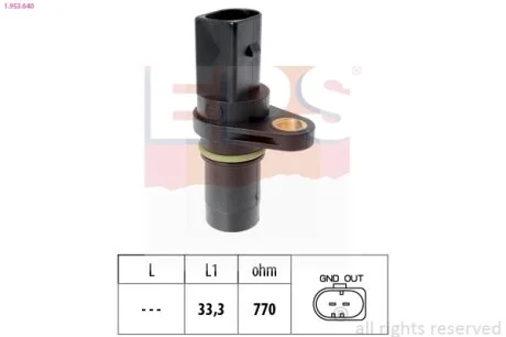 Датчик швидкості обертання вала EPS 1.953.640
