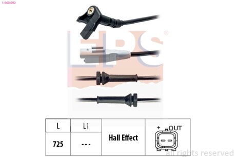 Датчик ABS EPS 1.960.092