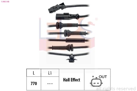 Датчик ABS EPS 1.960.148
