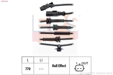 Датчик ABS EPS 1.960.148
