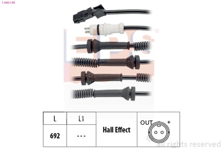 Датчик ABS EPS 1.960.149