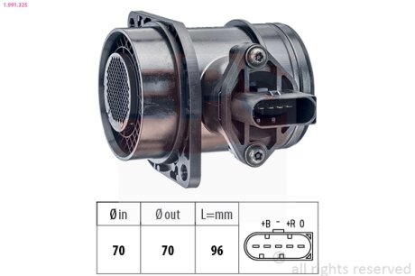 Витратомір повітря EPS 1.991.325 (фото 1)