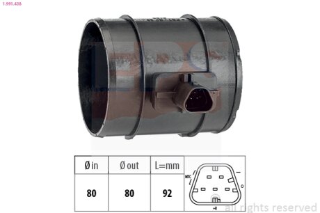 Витратомір повітря EPS 1.991.438