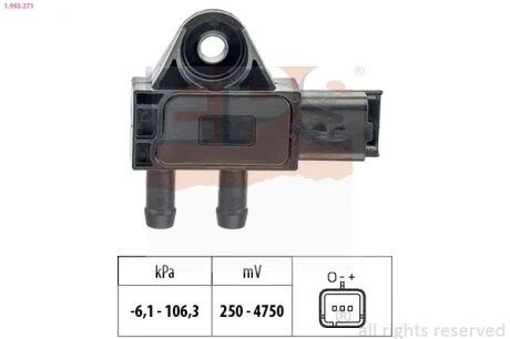 Датчик тиску вихлопних газів EPS 1.993.271
