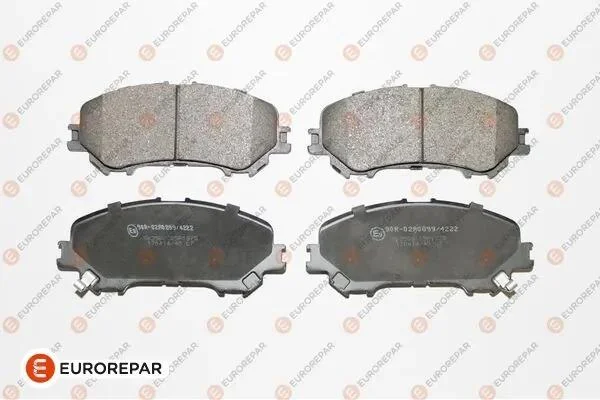 Колодки гальмівні дискові, комплект EUROREPAR 1667814380 (фото 1)