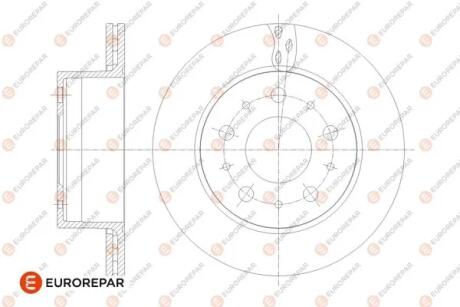 Диск гальмівний задній (кратно 2) Jumper3-Boxer3 DIAM 300 EP 22 05,12,2013- EUROREPAR 1676014480