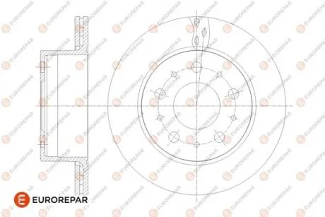 Диск тормозной задний (кратно 2) Jumper3-Boxer3 DIAM 300 EP 22 05,12,2013-  Eurorepar EUROREPAR 1676014480