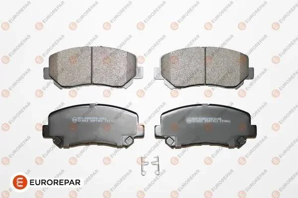 Колодки гальмівні дискові (комплект 4 шт) EUROREPAR 1681163680 (фото 1)