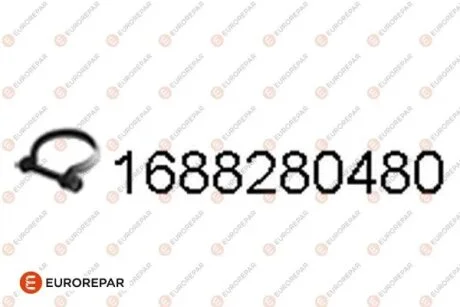 Хомут-затискач металевий EUROREPAR 1688280480