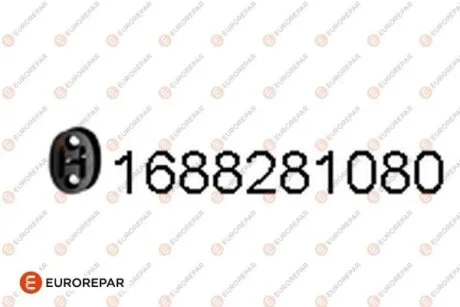 Кріплення гумове EUROREPAR 1688281080