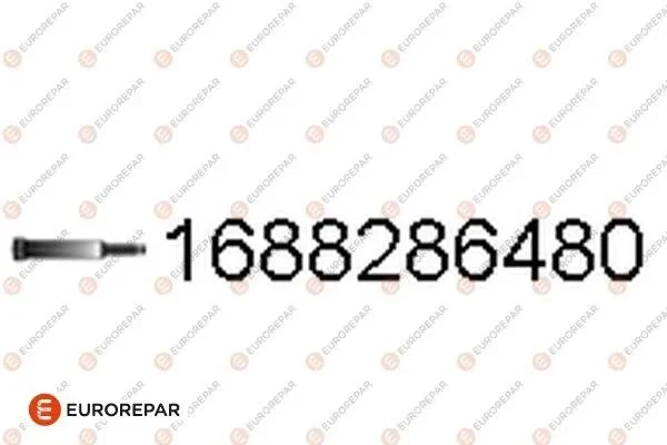 Болт з шестигранною головкою з чорного металу EUROREPAR 1688286480 (фото 1)