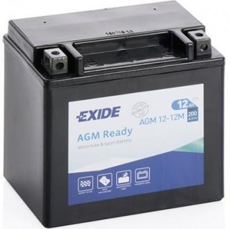 Стартерна батарея (акумулятор) EXIDE AGM12-12M