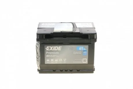 Акумулятор 61Ah-12v PREMIUM(242х175х175),R,EN600 EXIDE EA612