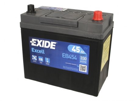 Аккумулятор 45Ah-12v EXCELL(234х127х220),R,EN330 EXIDE EB454