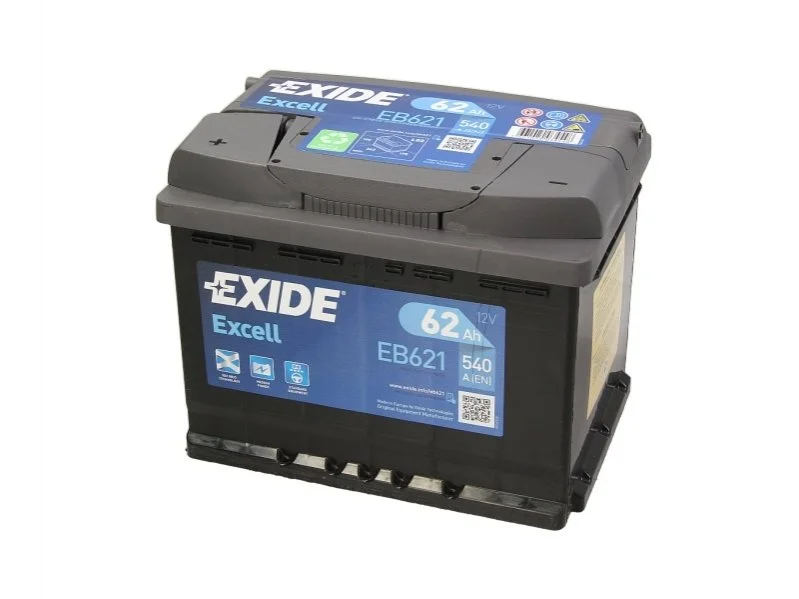 Акумулятор 62Ah-12v Exide EXCELL(242х175х190),L,EN540 EXIDE EB621 (фото 1)