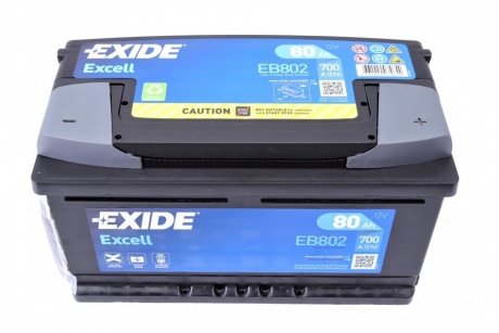 Акумулятор 80Ah-12v EXCELL(315х175х175),R,EN700 !КАТ. -10% EXIDE EB802