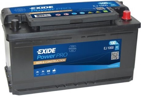 Стартерна батарея (акумулятор) EXIDE EJ1000