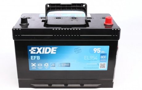 Акумулятор 95Ah-12v EFB (306х173х222),R,EN800 EXIDE EL954 (фото 1)