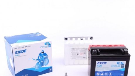 Аккумулятор 10Ah-12v AGM (150х87х130) L, EN150 EXIDE ETX12-BS (фото 1)