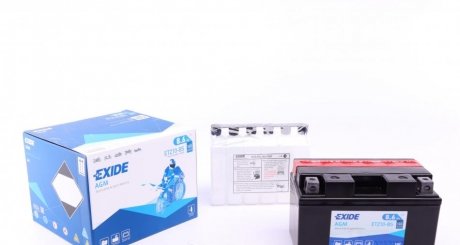 Акумулятор 8,6Ah-12v AGM (150х87х93) L, EN145 EXIDE ETZ10-BS (фото 1)