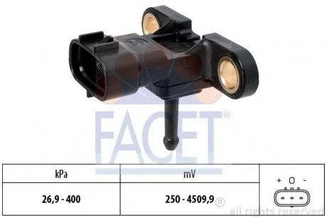 Датчик давления наддува Mazda 6 2.2 mzr-cd (09-12)  FACET 10.3198