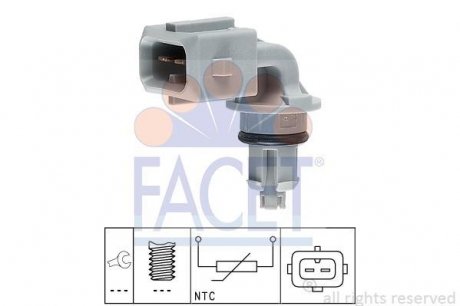 Датчик температури охолоджувальної рідини FACET 10.4005 (фото 1)