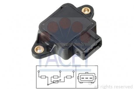 Датчик дросельної заслонки Vectra B/Omega B 2.0-3.2і/Peugeot 406/605 2.0i Facet FACET 10.5002