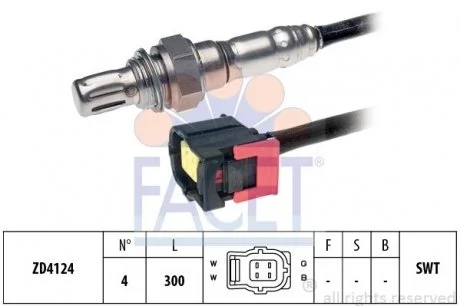 Датчик кислорода (лямбда-зонд) Mercedes Benz W204/212/213/221/222 M157/276/278 11->  FACET 10.8175