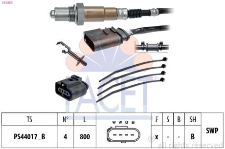 Автозапчастина FACET 10.8253