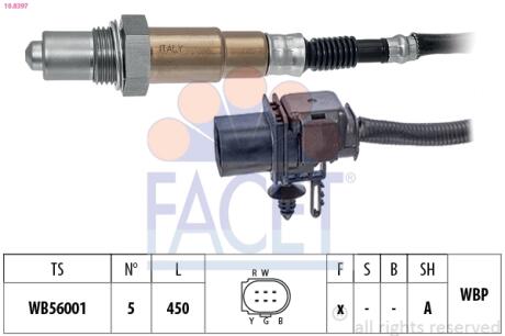 Автозапчастина FACET 10.8397