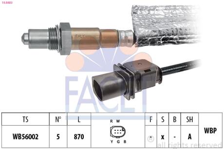 Автозапчастина FACET 10.8483