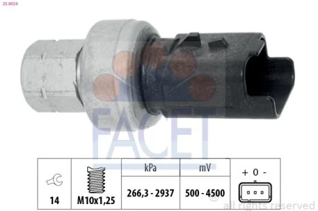 Датчик тиску FACET 25.0024