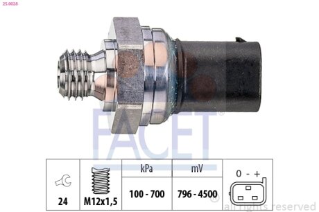 Датчик тиску FACET 25.0028