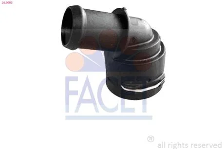 Фланець системи охолодження Audi A1, A3, Q2 (13-)/VW Caddy, Golf, Passat (12-)/Skoda Octavia, Karoq, Superb (12-) 1.0-2.0 TSi, T (26.0003) Facet FACET 260003