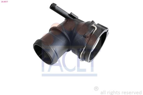 Фланец системы охлаждения Skoda Octavia (04-13)/VW Golf (04-09), Jetta (06-11), FACET 260017