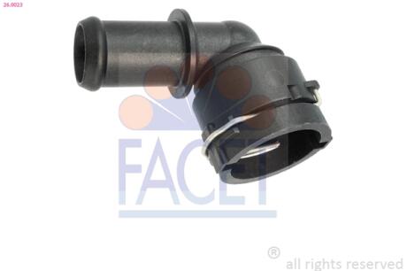 Фланець системи охолодження Audi A1, A3 (03-13)/VW Golf (03-17)/Skoda Octavia (04-13) 1.0-2.0 TFSi, 1.4-2.0 Tdi (26.0023) FACET 260023
