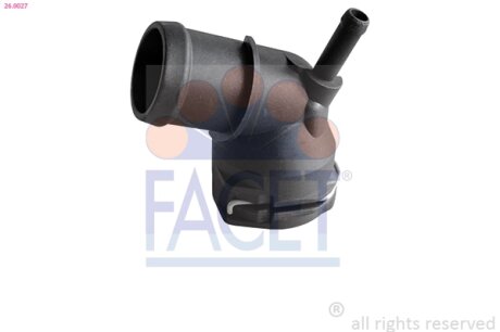 Фланец системы охлаждения Skoda Karog (18-), Octavia (04-18) / VW Golf (06-13), FACET 260027