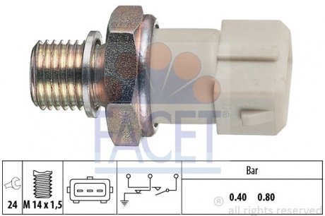 Датчик давления масла (0,4bar/3 конт./білий) Kadett E 1.3-1.6 FACET 7.0070